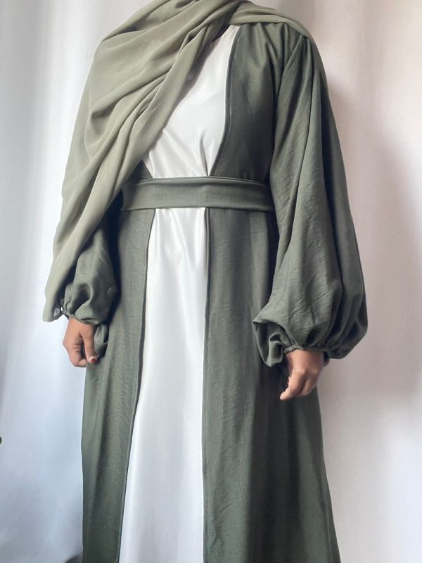 Linen Bubble Sleeve Coat - Image 7