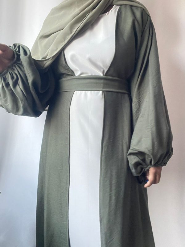 Linen Bubble Sleeve Coat - Image 6