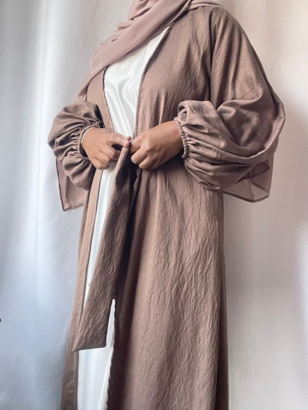 Linen Bubble Sleeve Coat - Image 5