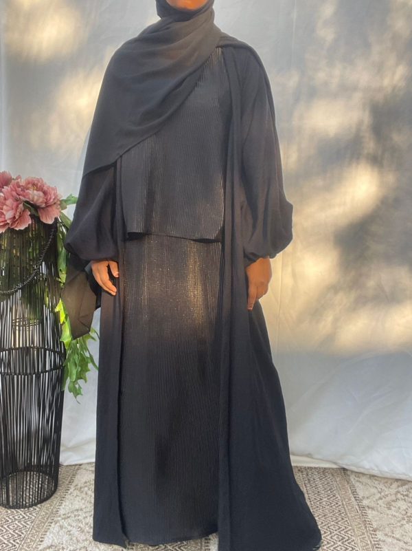 Linen Bubble Sleeve Coat