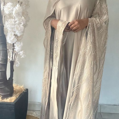 Mudahi Caped Beaded Sleeve