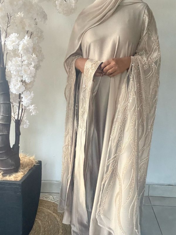 Mudahi Caped Beaded Sleeve
