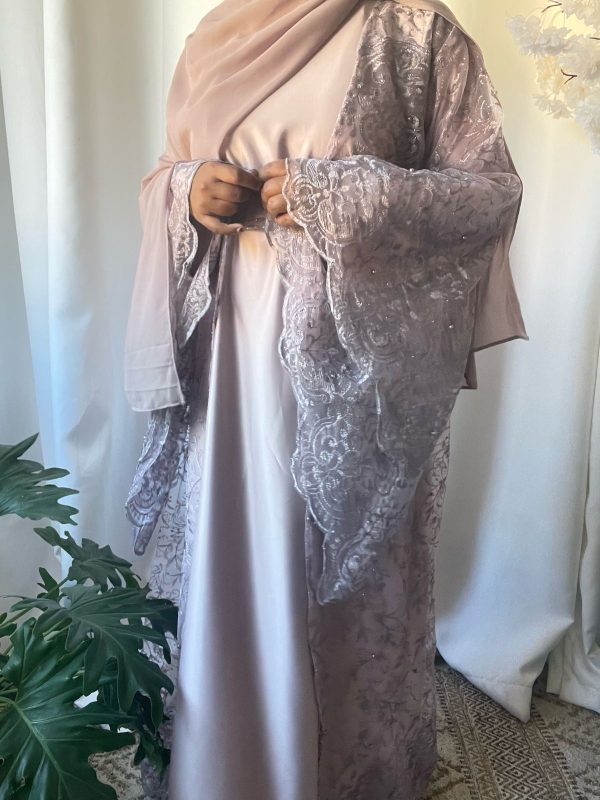Pearl Lace Butterfly Sleeve Coat - Image 6