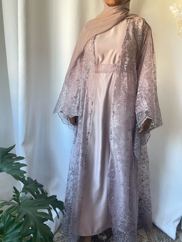 Pearl Lace Butterfly Sleeve Coat