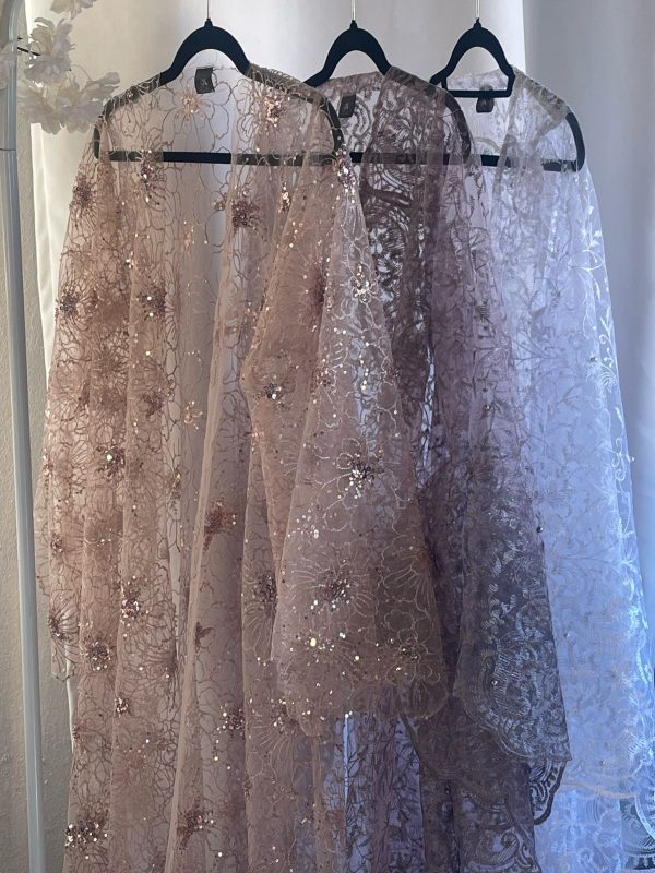 Pearl Lace Butterfly Sleeve Coat - Image 7