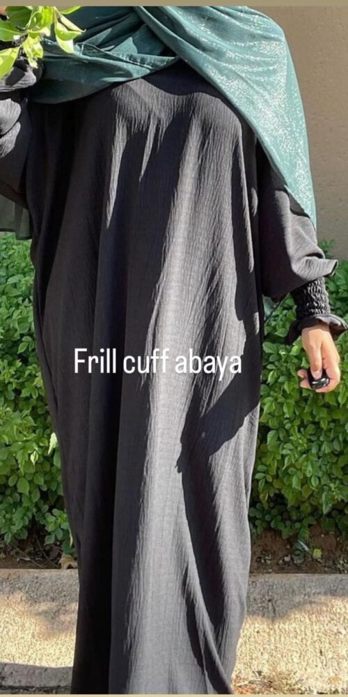 Frill Cuff Abaya