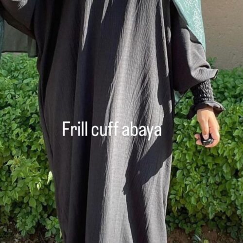 Frill Cuff Abaya