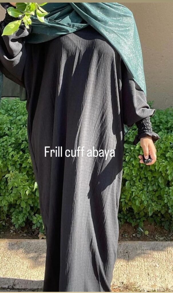 Frill Cuff Abaya