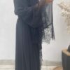 Noura Chiffon Lace Coat with Hijab