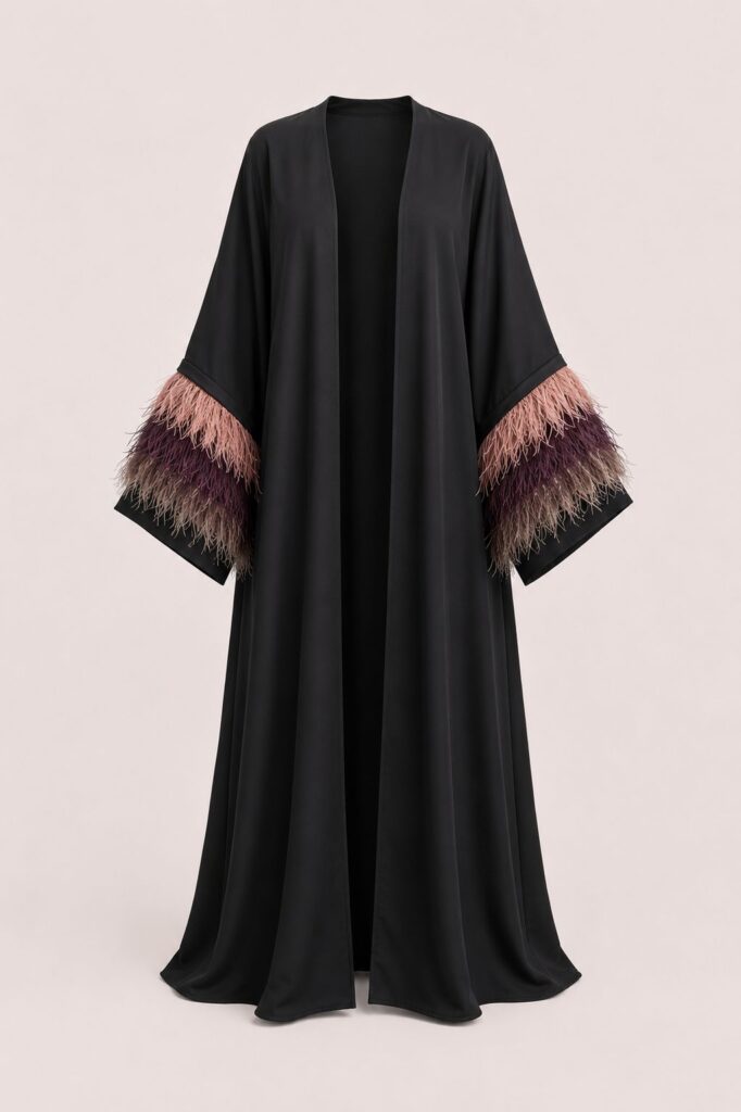 Feathered Abaya