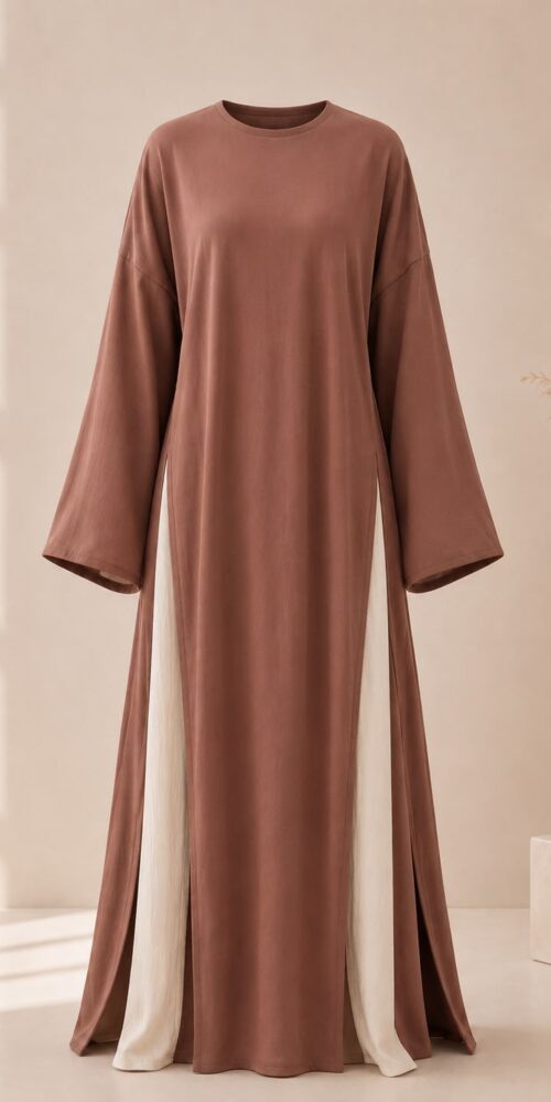Linen Slit Abaya