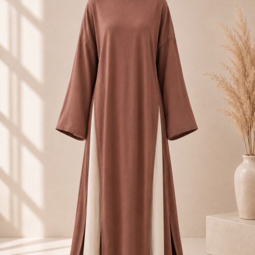 Linen Slit Abaya