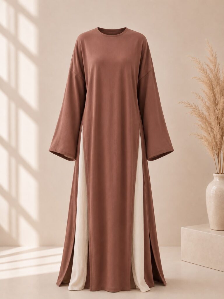 Linen Slit Abaya