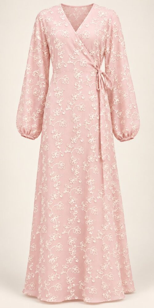 New Embroidered Wrap (Lined Sleeves)